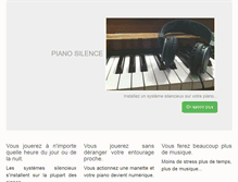 Tablet Screenshot of piano-silence.com